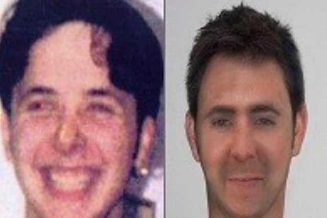 An image of Kenneth Jones released at the time of his disappearance in 1998, and an image of what he might look like now. Pic: Police