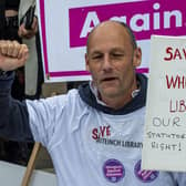 Colin McGeoch, from Whiteinch in Glasgow, told Scotland on Sunday that his recovery from rare solitary plasmacytoma and Poems syndrome was “helped massively” by Macmillan volunteers who he met at his local library.



SAVE OUR LIBRARIES  PROTEST AT THE SCOTTISH PARLIAMENT