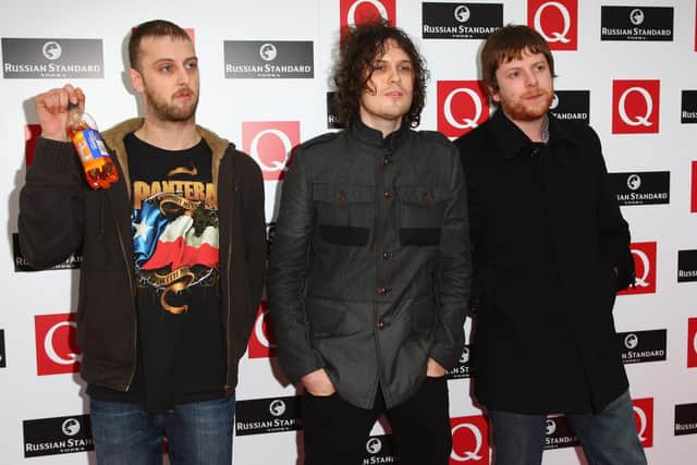 LONDON - OCTOBER 06:  (R-L) Barry, Jon and Mince Fratelli of the band The Fratellis attend the Q Awards 2008 held at the Grosvenor House Hotel on October 6, 2008 in London, England .  (Photo by Gareth Cattermole/Getty Images)