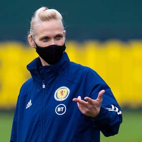 Scotland manager Shelley Kerr has to self-isolate for 14 days and miss the upcoming Euro qualifiers. (Photo by Ross MacDonald / SNS Group)