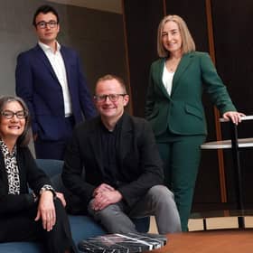 Jill Arnold, Anne Muir, Calum Keddie, Rob Halliday and Ana Stewart of Eos. Picture: Stewart Attwood