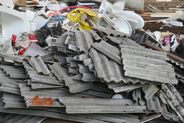 Rogue tradesmen and organised crime gangs are thought to have dumped the trash, which is thought to include deadly asbestos. Picture: John Devlin