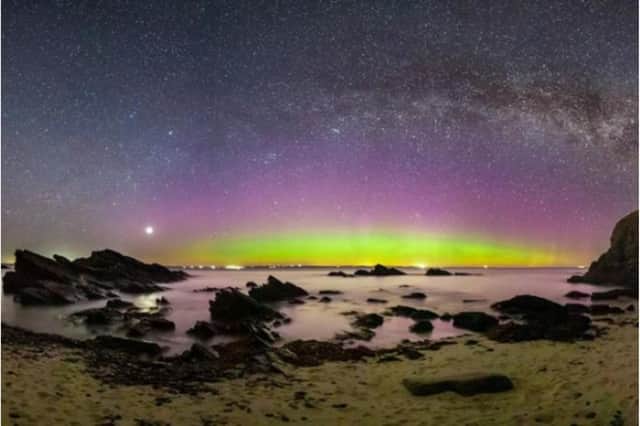 The Northern Lights as seen from Wick, Scotland. Credit: Maciej Winiarczyk