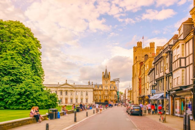 Cambridge, the UK's second most expensive area according to Moneybarn,  had an average cost of £7.75 for a one-hour stay.