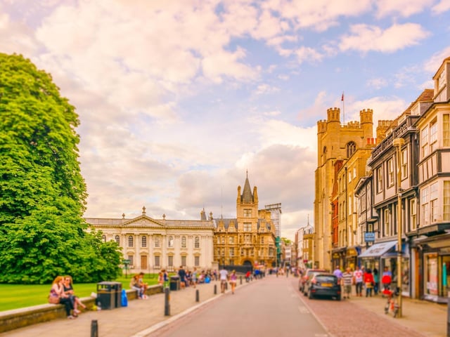 Cambridge, the UK's second most expensive area according to Moneybarn,  had an average cost of £7.75 for a one-hour stay.