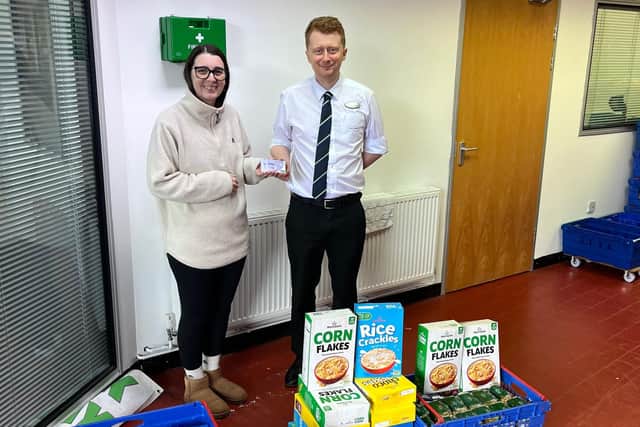 The store donated 47 meals worth of food to Glasgow SW Food Bank