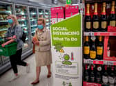 The UK’s biggest supermarkets have said they will refuse entry to shoppers who do not wear masks (Getty Images)