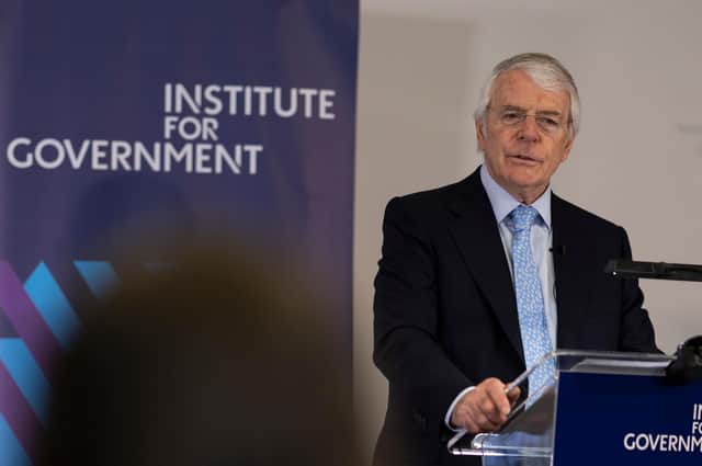 Former Prime Minister John Major speaks at the Institute for Government (Picture: Dan Kitwood/Getty Images)