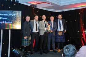 Spring Solutions picked up the prestigious Best Business Award, sponsored by West Lothian Chamber, which recognises a local business which has demonstrated true business excellence.