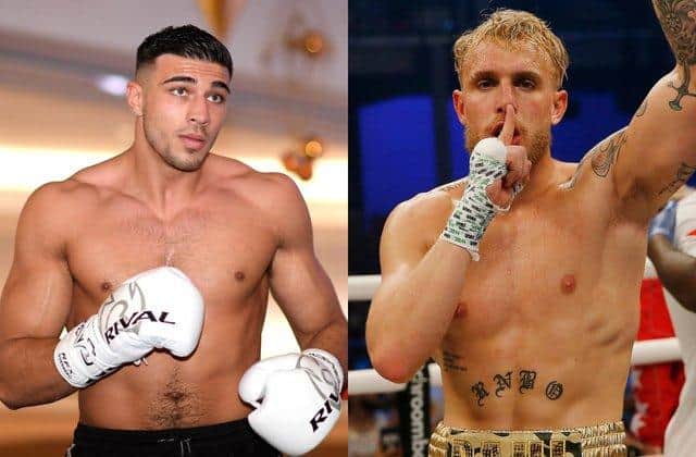 The war of words between Tommy Fury and Jake Paul exploded once again this weekend. Photo credit: Getty Images