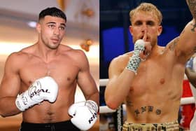 The war of words between Tommy Fury and Jake Paul exploded once again this weekend. Photo credit: Getty Images