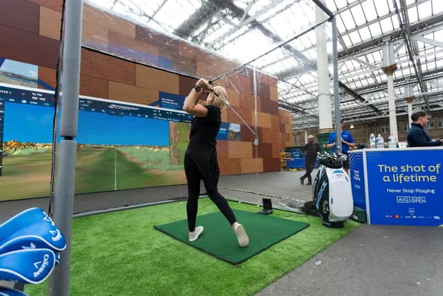AIG Women's Open Unveil First Ever Playable Golf Billboard