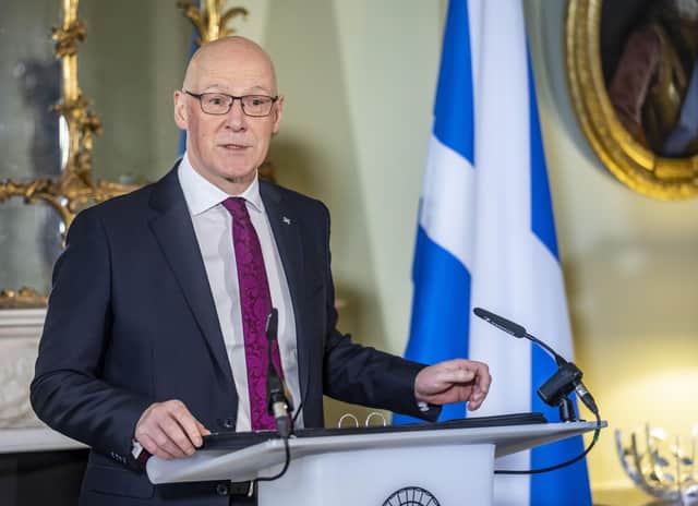 First Minister John Swinney