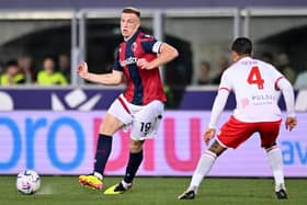 Lewis Ferguson in action for Bologna prior to his injury against Monza. (Photo by Alessandro Sabattini/Getty Images)