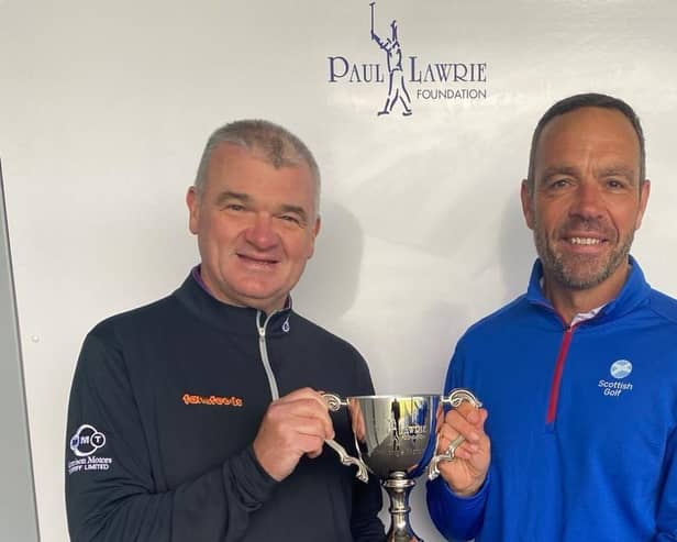 Paul Lawrie and Spencer Henderson will be the opposing captains in next Monday's Paul Lawrie Foundation Challenge Match at Trump International Golf Links in Aberdeen. Picture: Paul Lawrie Foundation.