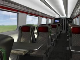 Standard class passengers would have have first class-style 2+1 seating. Picture: Grand Union