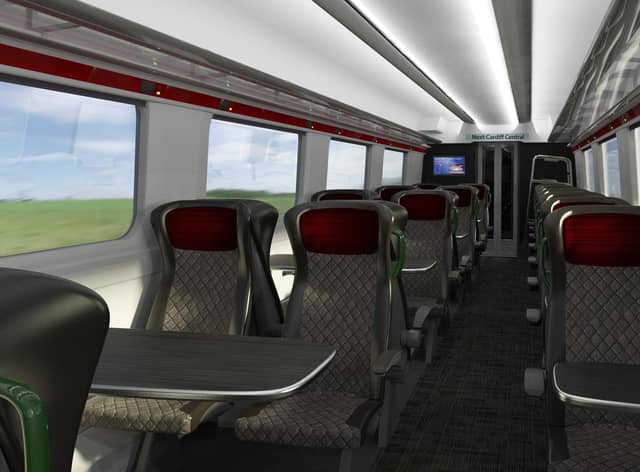 Standard class passengers would have have first class-style 2+1 seating. Picture: Grand Union