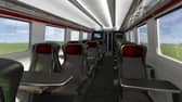 Standard class passengers would have have first class-style 2+1 seating. Picture: Grand Union