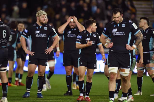 Glasgow Warriors conceded 38 points in the final half hour of the 52-17 defeat at Exeter. Photo: David Gibson/Fotosport/Shutterstock