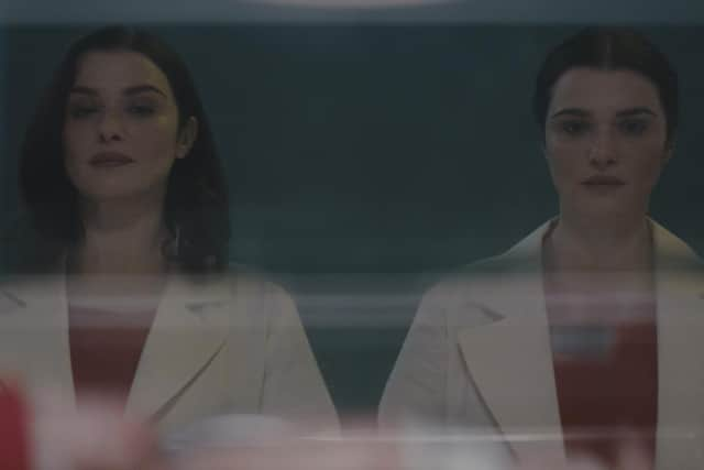 Rachel Weisz as the Mantle twins in Dead Ringers.