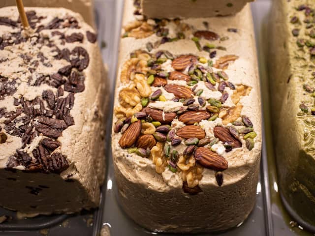 Halva, a sesame based sweet. Pic: PA Photo/Haim Yosef.