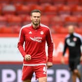 Aberdeen's Andy Considine has missed the majority of the season after suffering a knee injury during the Dons European clash with FK Qarabag. (Photo by Mark Scates / SNS Group)