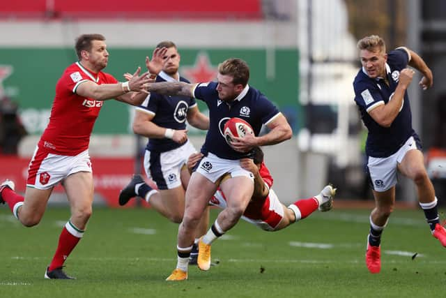 Stuart Hogg finished the game in the stand-off role.