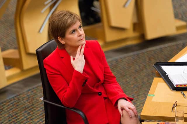 Nicola Sturgeon's problems include a small but eloquent cohort of long-time independence supporters who fear she will fail to seize the moment (Picture: Robert Perry/pool/AFP via Getty Images)