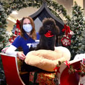 Grace Higgins, Senior Relationship Manager from TCT was invited to meet Freddie the Poodle, the star of the Dobbies’ Christmas advertising campaign, at Dobbies’ Santa Paws event