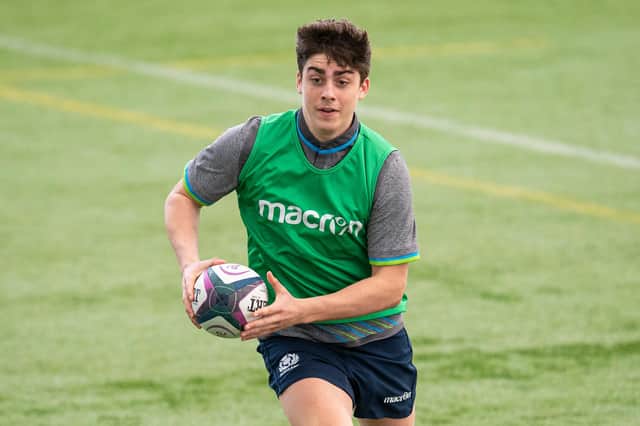 Murray Redpath during a Scotland Under-20 training session at Oriam. Picture: Ross MacDonald/SNS