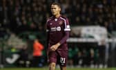 Toby Sibbick started in the middle of a back three for Hearts.  (Photo by Ross Parker / SNS Group)