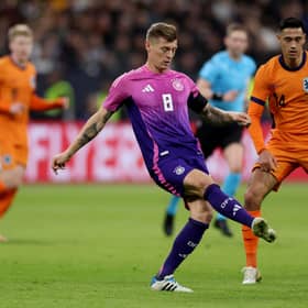 Toni Kroos stepped out of international retirement to help Germany post back-to-back wins over France and Netherlands.  (Photo by Lars Baron/Getty Images)