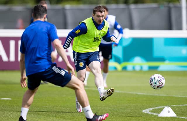 John Fleck has returned to Scotland training after testing positive for Covid-19. (Photo by Craig Williamson / SNS Group)