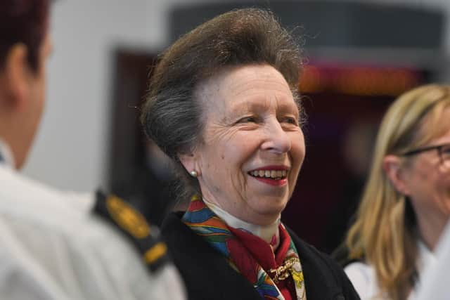 The Princess Royal on a visit to NCI Fleetwood in Lancashire in April. Photo: Neil Cross