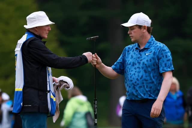 Dougie MacInyre was on the bag for Bob during his big win at the Canadian Open.