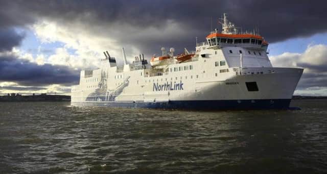 MV Hrossey, which operates the Aberdeen-Lerwick route. Picture: Serco.