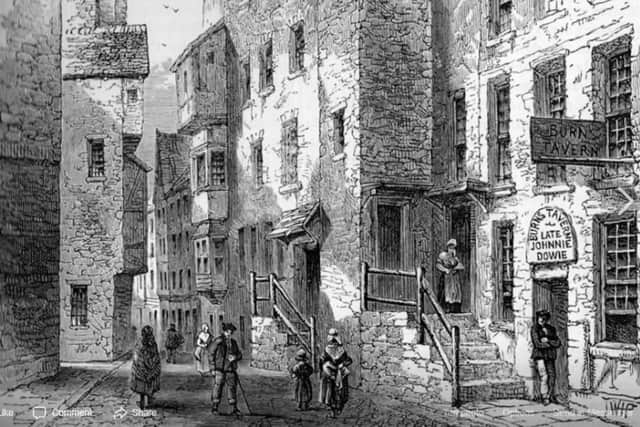 Taverns in the closes off the Royal Mile were at the centre of 18th Century club life. PIC: CC.