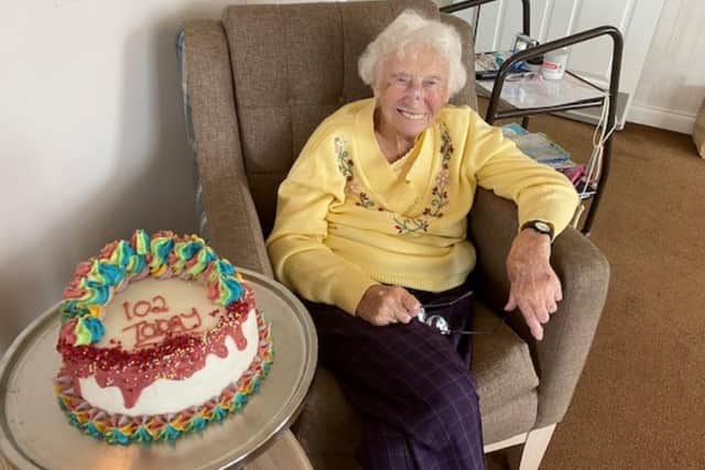 Winnie is looking forward to a special birthday cake to mark turning 102.