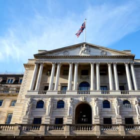 The Bank of England, above, has a target to peg inflation at about 2 per cent.