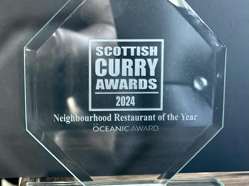 Himalayan Dine in Barrhead. Highly Commended went to Cafe Asia in Crookston