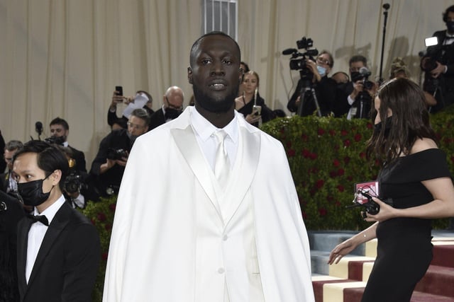 Stormzy attends The Metropolitan Museum of Art's Costume Institute benefit gala celebrating the opening of the "In America: An Anthology of Fashion" exhibition on Monday, May 2, 2022, in New York. (Photo by Evan Agostini/Invision/AP)