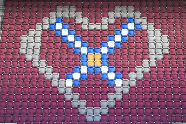 Hearts held a scaled back AGM at Tynecastle Park due to Covid-19.  (Photo by Craig Foy / SNS Group)