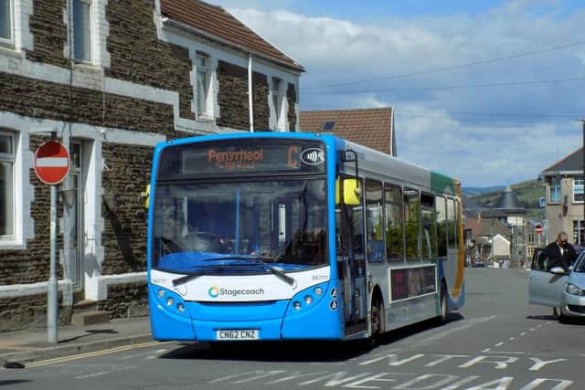 One of the new buses operated by Perth-based Stagecoach featuring its latest branding.