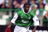 Russell Latapy in action for Hibs. Pic: SNS