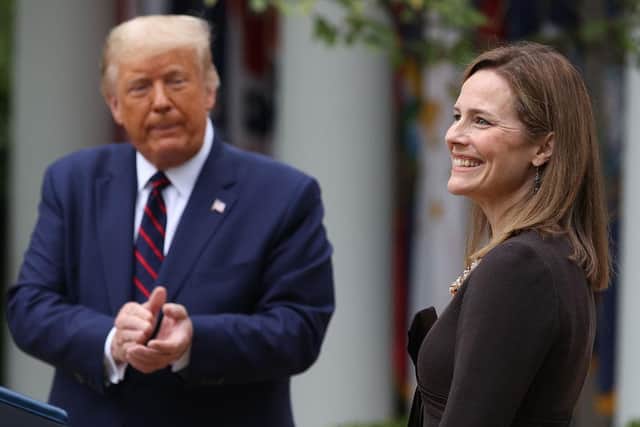 President Donald Trump nominated Judge Amy Coney Barrett for the Supreme Court following the death of Ruth Bader Ginsburg (Getty Images)