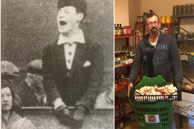 Kath Duncan, left and Ray Woolford, right, at Kath's Place in Lewisham picture: supplied