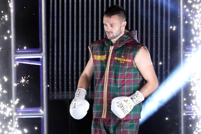 Josh Taylor walks out ahead of the super-lightweight victory over Regis Prograis in London in 2019. Picture: Paul Harding/PA Wire
