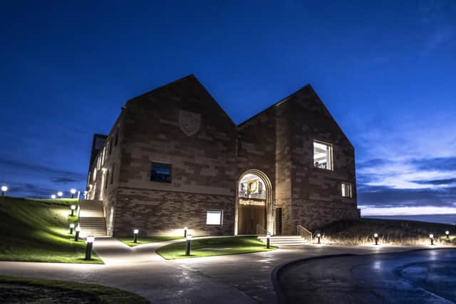 The new clubhouse at Royal Dornoch Golf Club opened last month