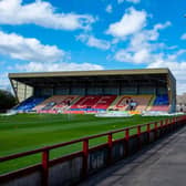 A general view of Glebe Park, the home of Brechin City