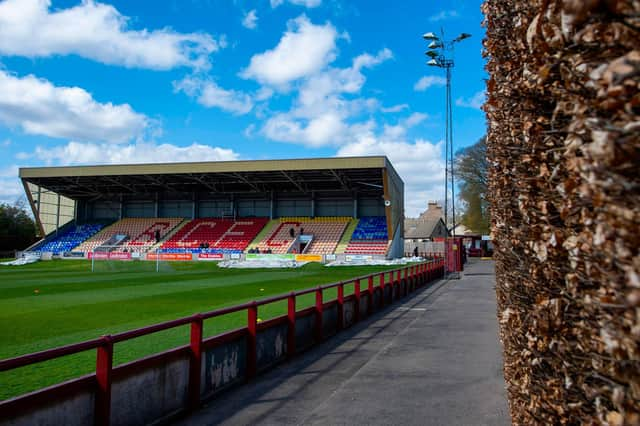 A general view of Glebe Park, the home of Brechin City